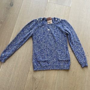 Vintage Courreges Blue Sweater size 0 XS